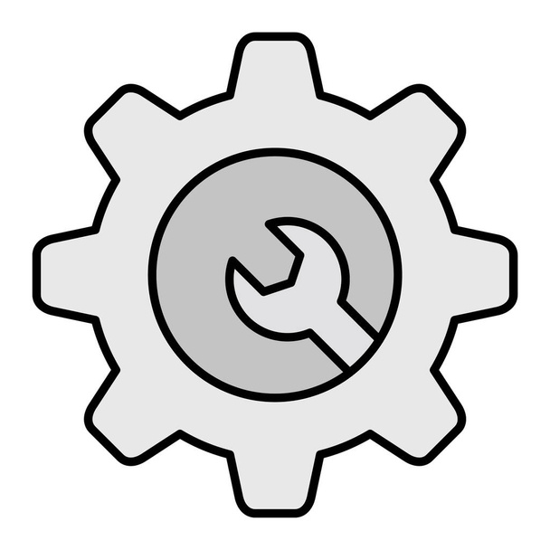 Diseño de iconos de glifos vectoriales de mantenimiento - Vector, Imagen