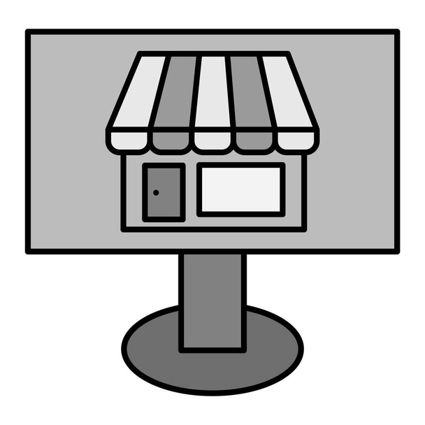 Online Store pictogram vector illustratie - Vector, afbeelding