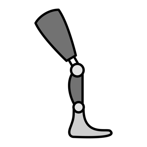 vector illustration of Prosthetic icon  - Vektör, Görsel