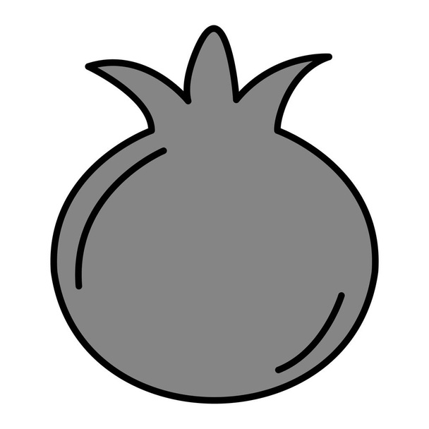 Pomegranate Vector Glyph Icon Design  - ベクター画像