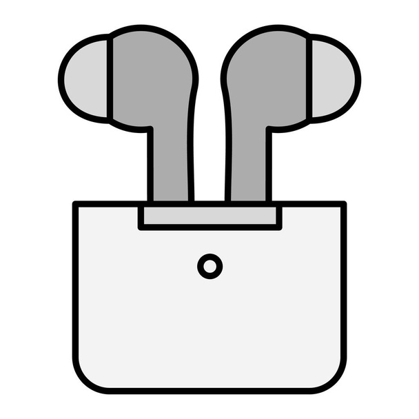 Earpiece Vector Glyph Icon Design  - Vecteur, image