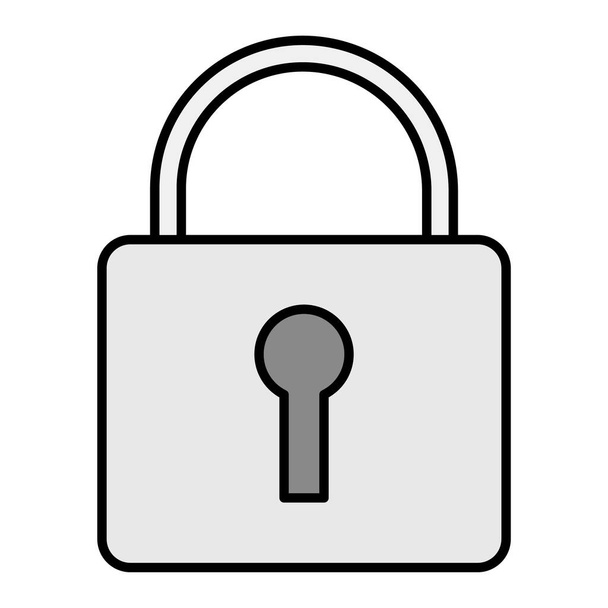 Locked icon. security symbol. vector illustration  - Vektor, kép