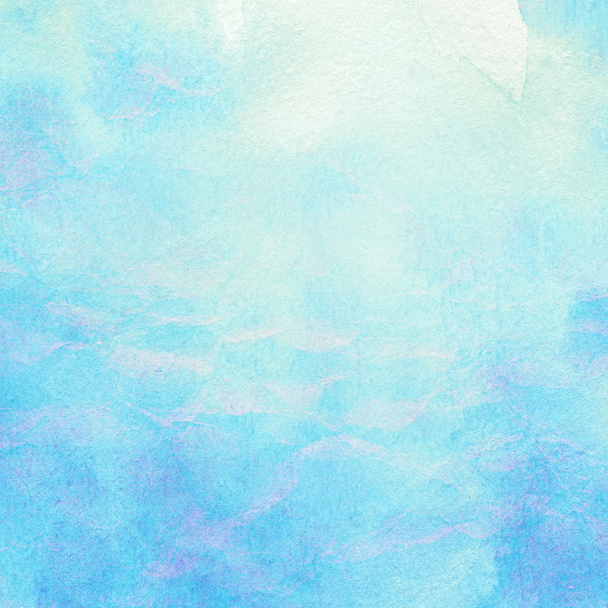 Festett absztrakt akvarell víz, a tenger, a felhők és a sky. - Fotó, kép
