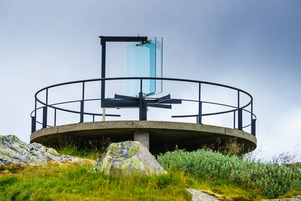 Nedre Oscarshaug viewpoint National tourist scenic route 55 Sognefjellet, Norway - Valokuva, kuva