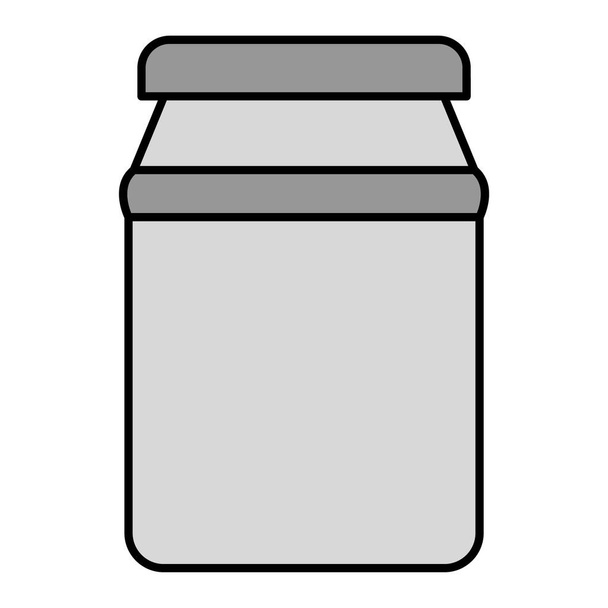 Marmeladenglas. Umriss Illustration von Schokoladensirup Vektorsymbole für Web - Vektor, Bild