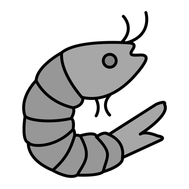 crevettes icône vectoriel illustration - Vecteur, image