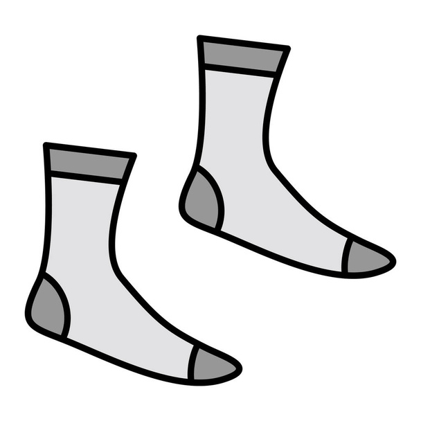 Векторна ілюстрація ізольованої піктограми шкарпеток
 - Вектор, зображення