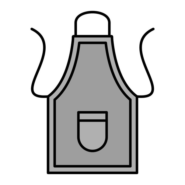 cocina delantal icono vector ilustración diseño gráfico - Vector, Imagen