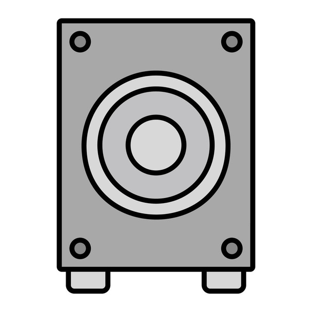 ilustración vectorial del icono de Subwoofer - Vector, imagen