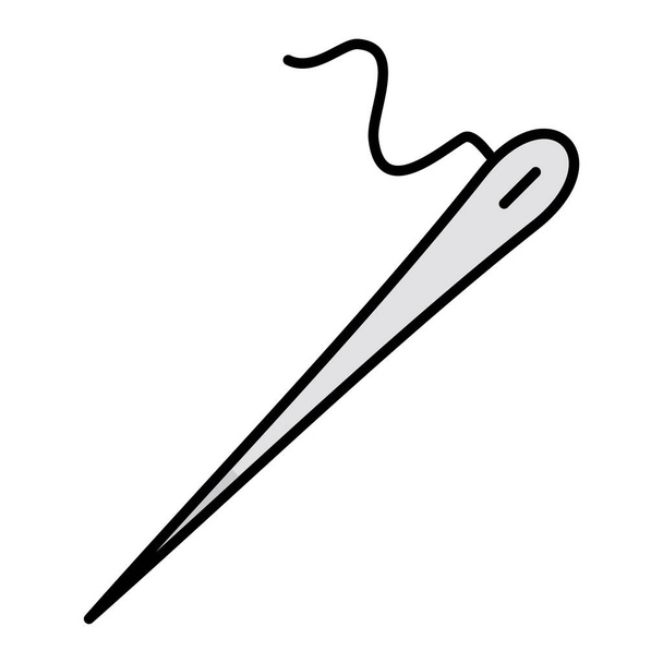 Needles isolated icon white. vector illustration  - Vettoriali, immagini