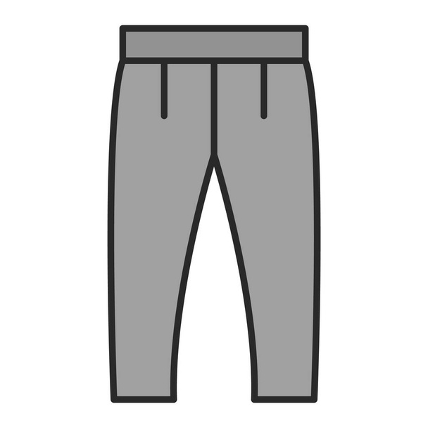 Trousers icon. simple illustration of clothes vector symbol for web  - Vector, imagen