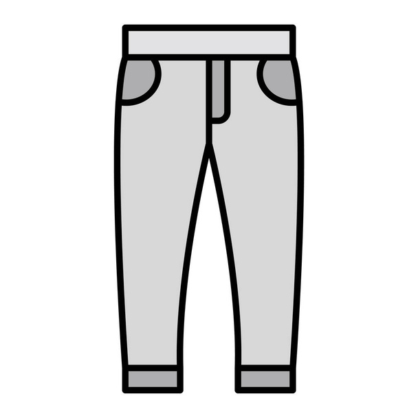 Jeans icon. simple illustration of clothes vector symbol for web  - Vector, Image