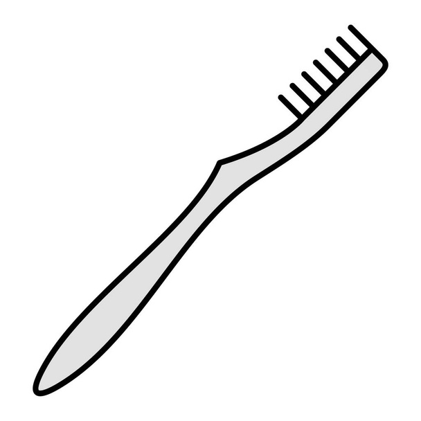 歯ブラシアイコン。歯ブラシベクトルのウェブ用アイコンのフラットイラスト - ベクター画像