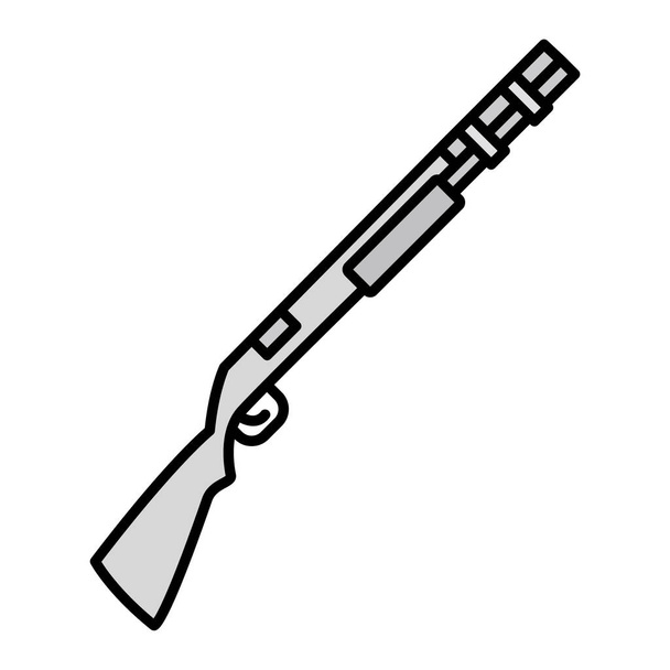 Shotgun Vector Glyph Icon Design - Vector, afbeelding