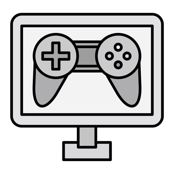 значок ігрової консолі. начерк геймпад Векторний символ ілюстрації для веб-дизайну ізольовано на білому тлі
 - Вектор, зображення