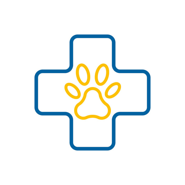 Veterinary vector isolated icon. Pet animal sign. Graph symbol for pet and veterinary web site and apps design, logo, app, UI - Vetor, Imagem