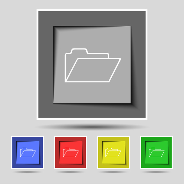 Document folder sign - Vector, Image