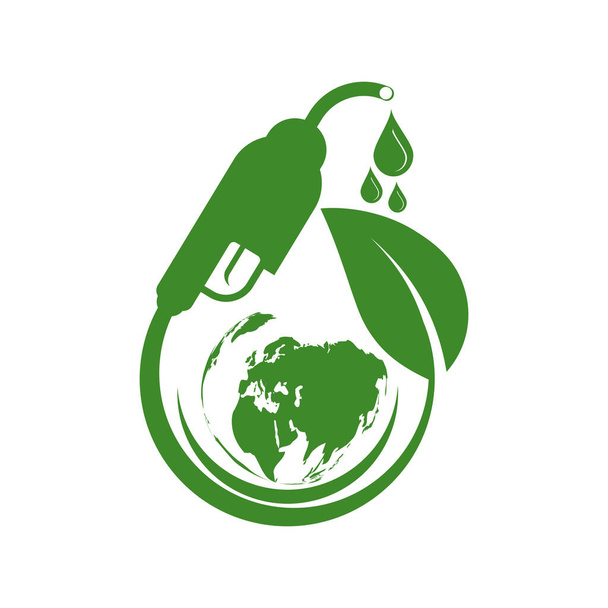 Eco fuel,Biodiesel for Ecology and Environmental Help The World With Eco-Friendly Ideas - Vektor, kép