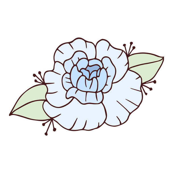 Isolated sketch of a flower Spring time Vector - Vecteur, image