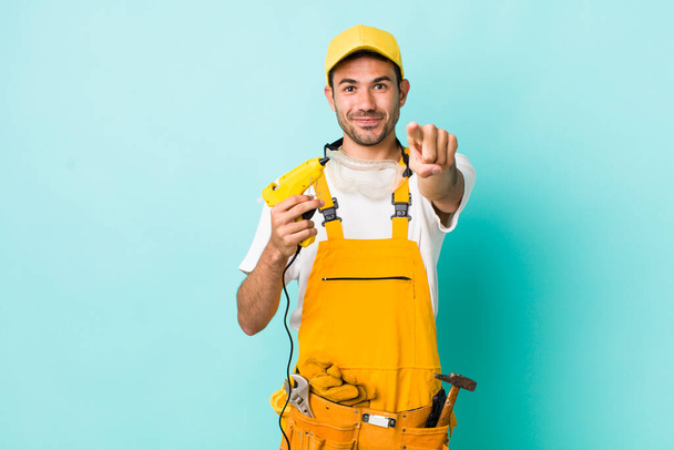 young adult man. handyman or repairman concept - Photo, Image