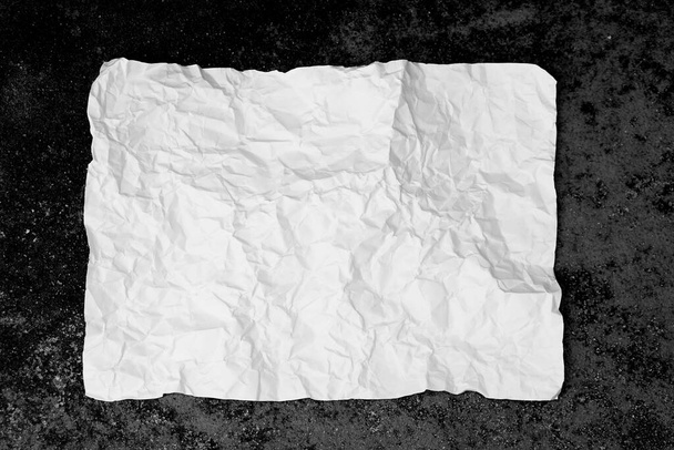 White crumpled paper texture. Abstract paper pattern for background. - Foto, Imagen
