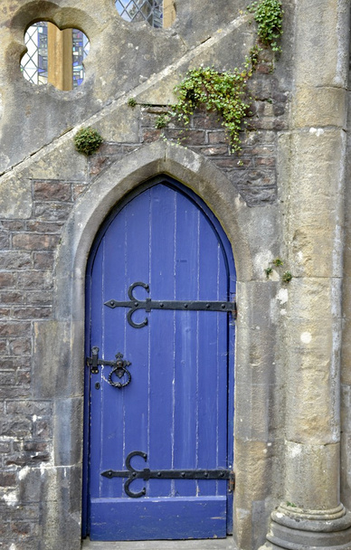 Eski mavi kapı - Fotoğraf, Görsel