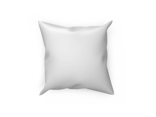 Pillow Cushion 3D Illustration Mockup Scene on Isolated Background - Photo, image
