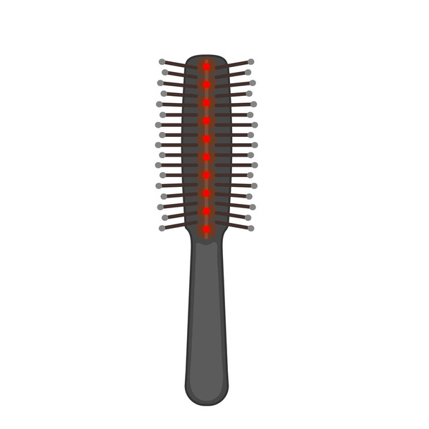 Laser red light therapy comb for hair growth - Vector, imagen