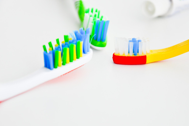 vícebarevné zubní kartáčky - Fotografie, Obrázek