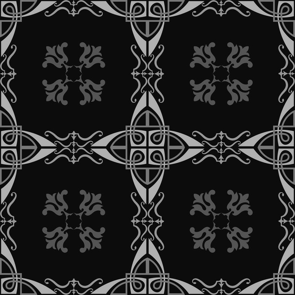  Pattern seamless monochrome in gray tones  in Arabic, Asian style. Background, tracery - Vektor, kép