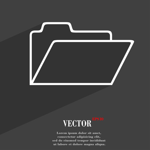Symbol ikonu složky dokumentů - Vektor, obrázek