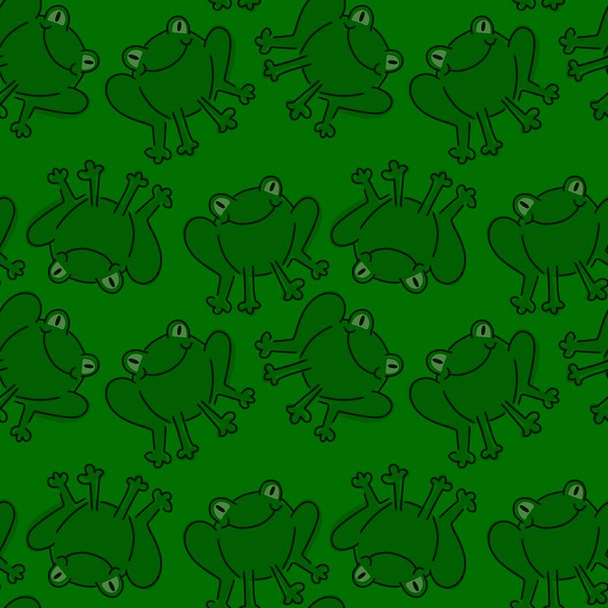 Дитячий безшовний візерунок маленьких жаб для тканин і текстилю, упаковки, подарунків, карт, постільної білизни та хобі
 - Фото, зображення