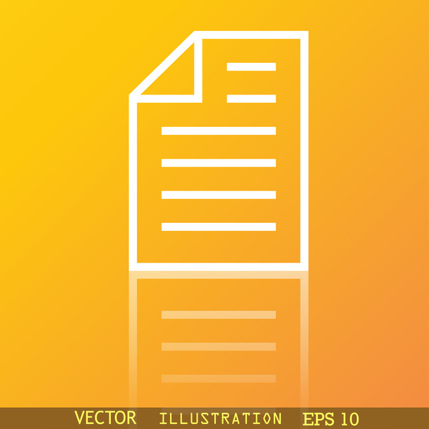 Textového souboru ikonu symbolu - Vektor, obrázek