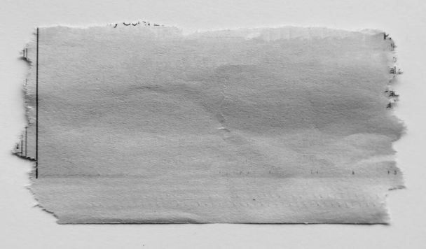 Um pedaço de papel branco rasgado  - Foto, Imagem