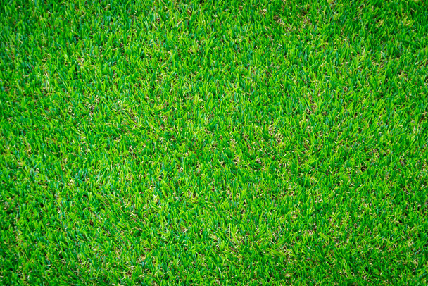 Green artificial grass floor nature background - Photo, Image