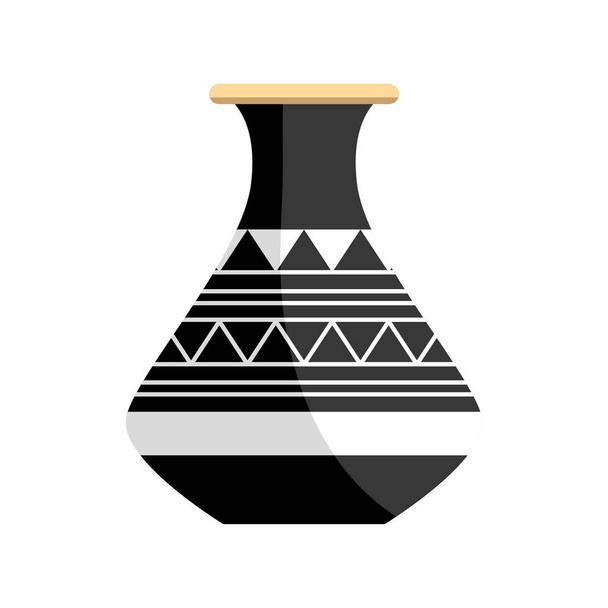 アフリカ陶器の花瓶 - ベクター画像
