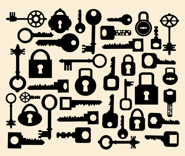 Keys and locks - Vector, Image