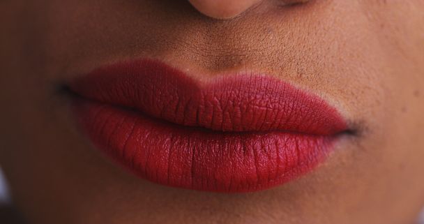 Close up of sexy red lips - Photo, image