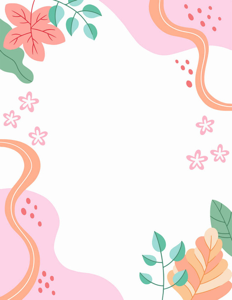 Illustration of cute floral background - Vetor, Imagem
