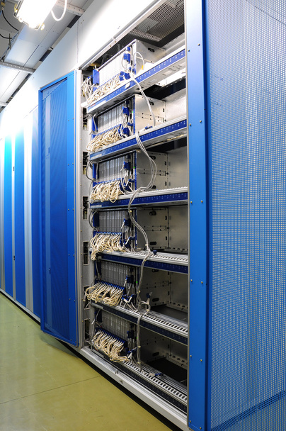 The communication and internet network server room - Photo, Image