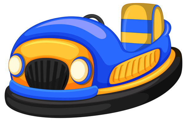 Bumper car in cartoon style illustration - Vecteur, image