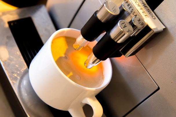 yapma espresso fincan taze kahve makinesi - Fotoğraf, Görsel