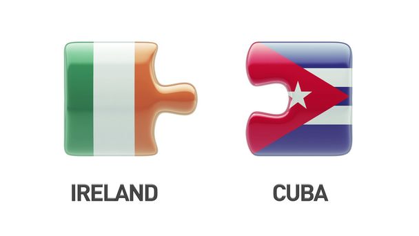 Cuba Ireland  Puzzle Concept - Foto, afbeelding