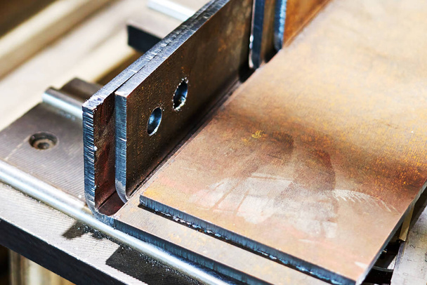 close-up photo of metal products in workshop - Foto, Imagem