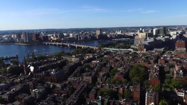 Aerial shot of Boston Common park, United States - Séquence, vidéo