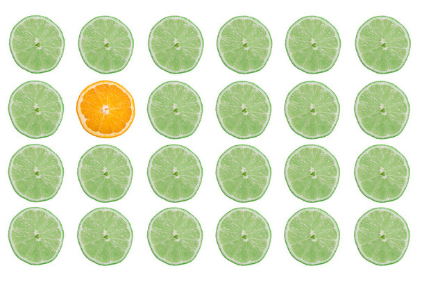 verse citrusvruchten geïsoleerd op witte achtergrond - Foto, afbeelding
