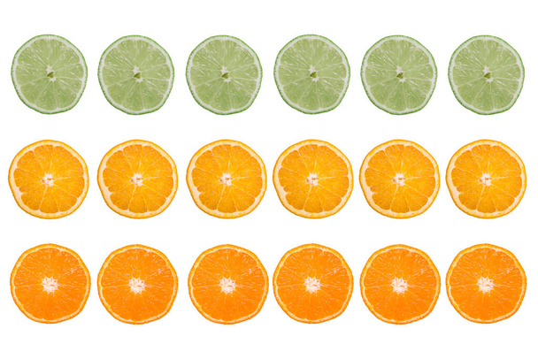 fresh citrus fruits isolated on white background - Photo, Image