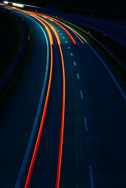 lights of cars with night. long exposure - Fotó, kép