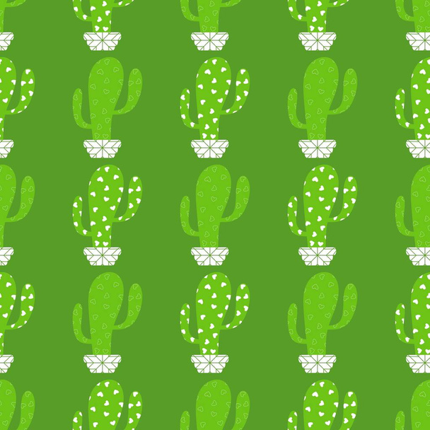 Floral seamless cactus pattern for fabrics and textiles and packaging and gifts and cards and linens and kids - Photo, image