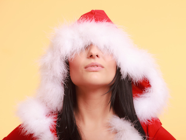 Woman wearing santa claus costume - Foto, Imagen
